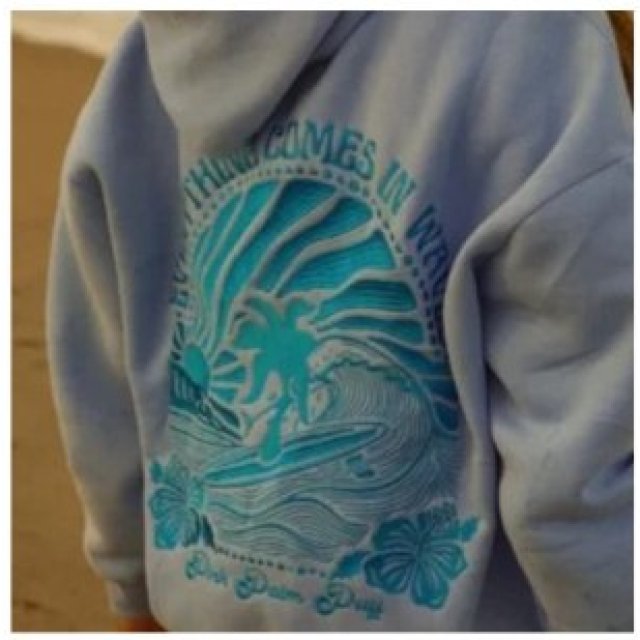Pink Palm Puff Hoodie