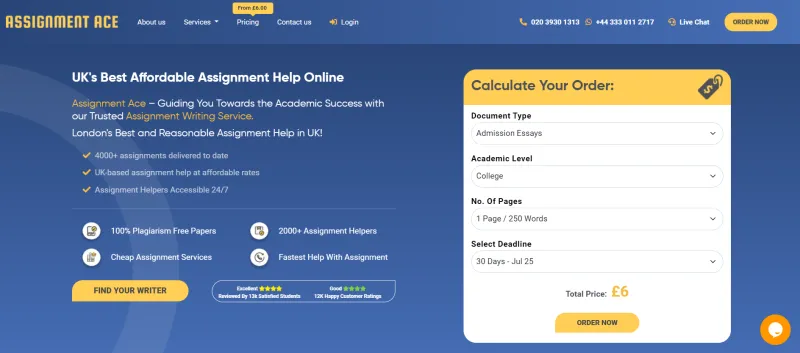 Assignment Ace UK | Get Top Grades & Expert Assignment Help